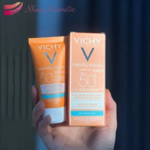 Kem Chống Nắng Vichy Thoáng Nhẹ Không Bóng Dầu SPF 50 - Capital Soleil Dry Touch Protective Face Fluid SPF50 UVB+UVA (50ml)